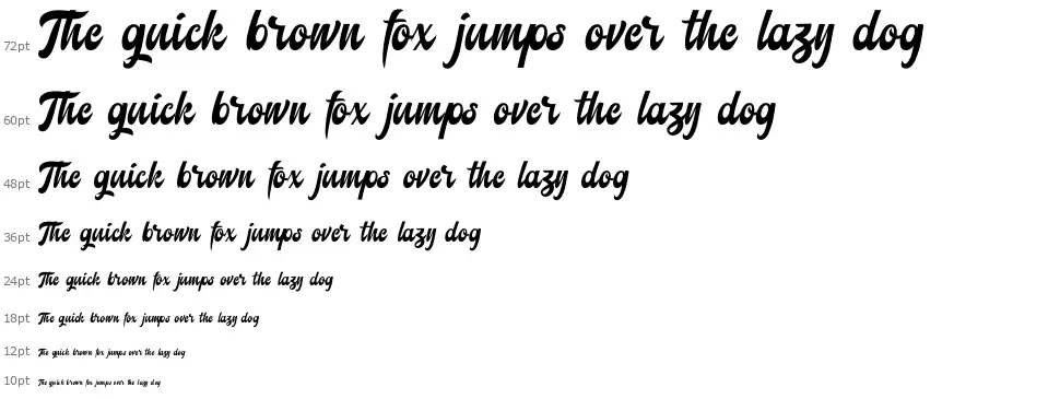 Retrocketfont waterfall