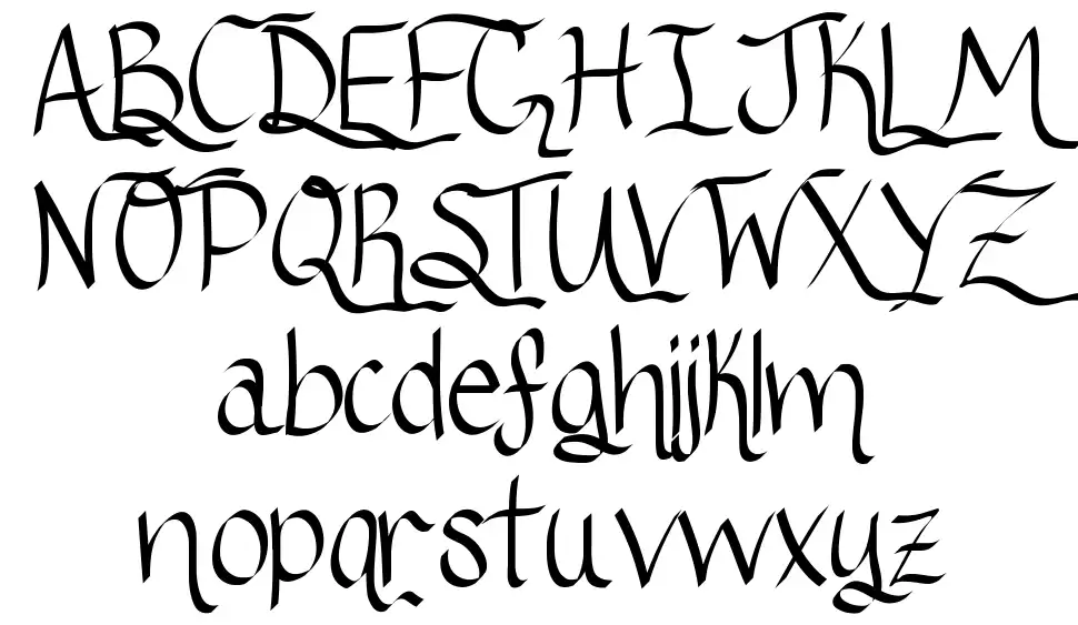 Ribbon Of hopefont specimens