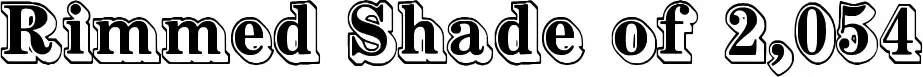 Rimmed Shade of 2,054