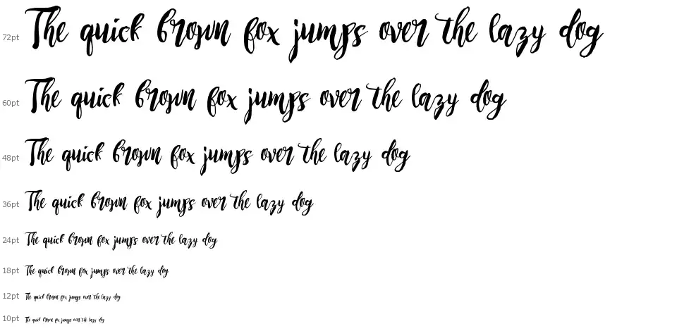 Rising Brushfont waterfall
