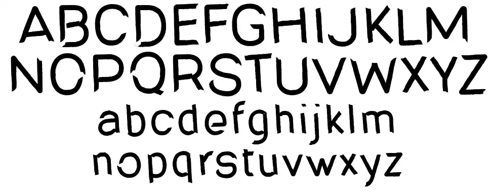 Road Paintfont specimens
