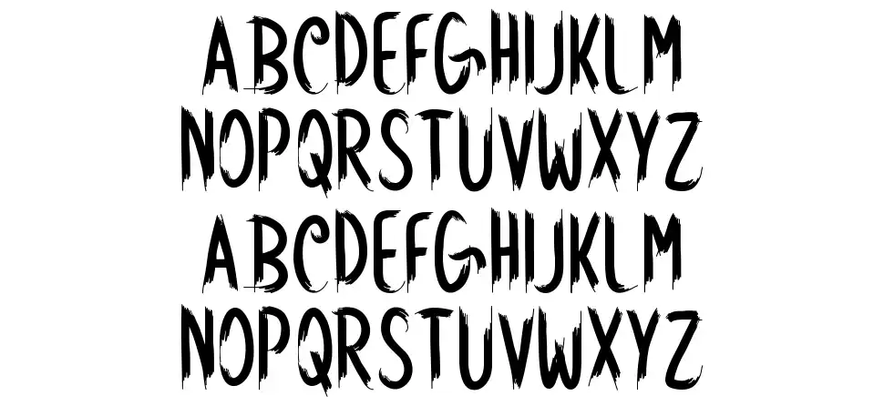 Rockworkfont specimens