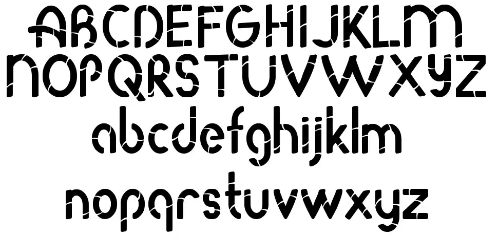 Roda Bamboofont specimens
