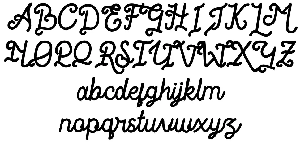 Romantica Storyfont specimens