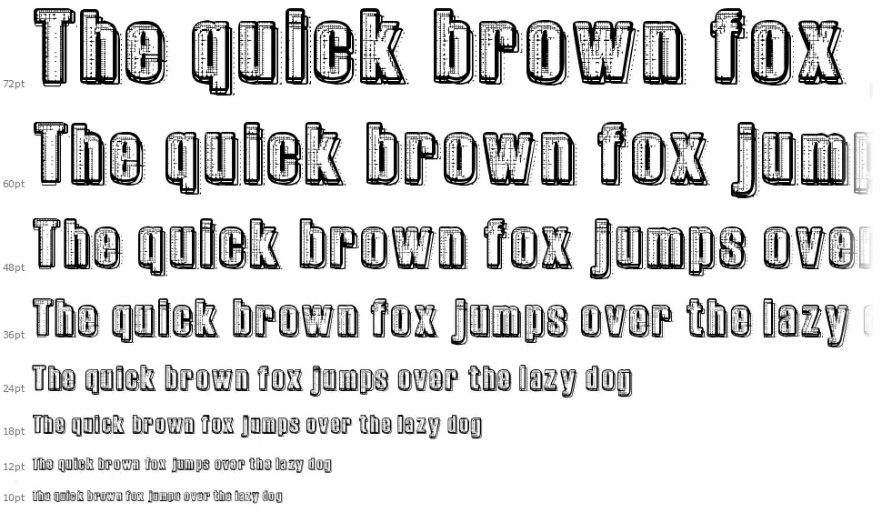 RvD Printplatefont waterfall