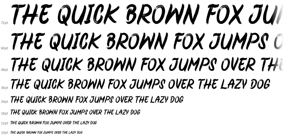 Scary Dancefont waterfall