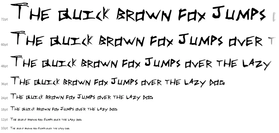 Scribblefont waterfall
