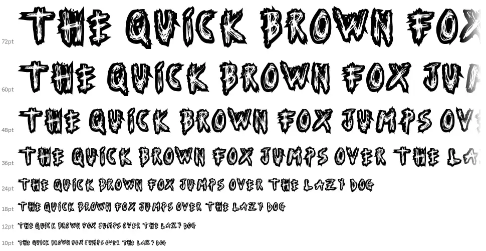 Serial Fontfont waterfall