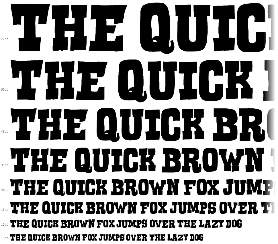 Serif of Nottinghamfont waterfall