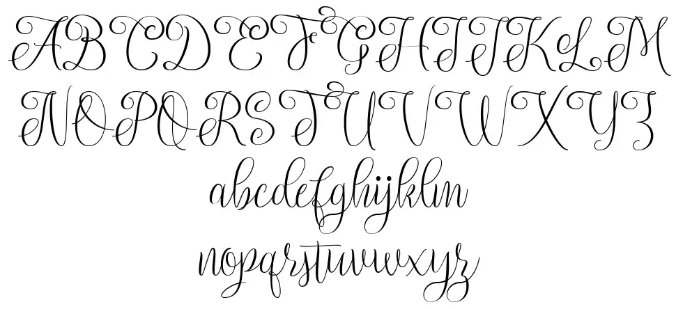 Setta Scriptfont specimens