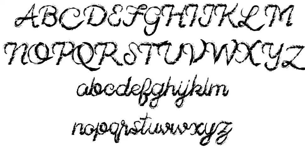 Sinister Brushfont specimens