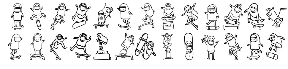 Skatelovefont specimens