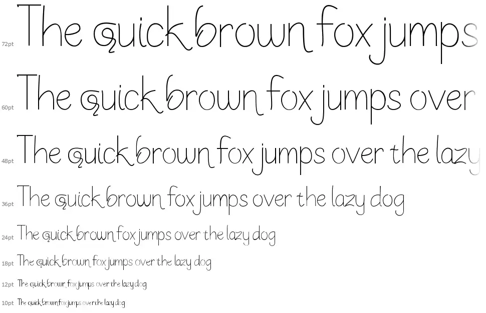 Sketchy Expectationfont waterfall