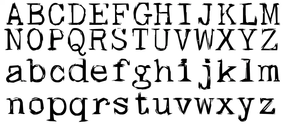 Skull Type Wr00font specimens