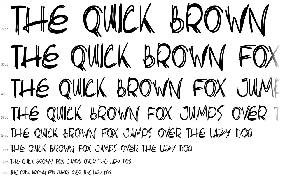 Slender Scratchfont waterfall