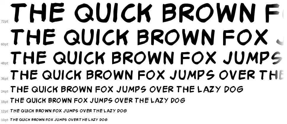 Smack Typographikfont waterfall