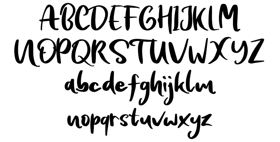 Snowingfont specimens