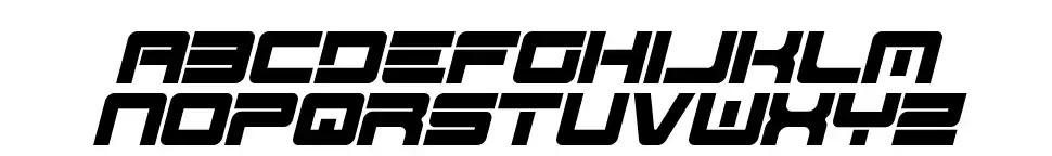 Spac3 - Tech v17font specimens