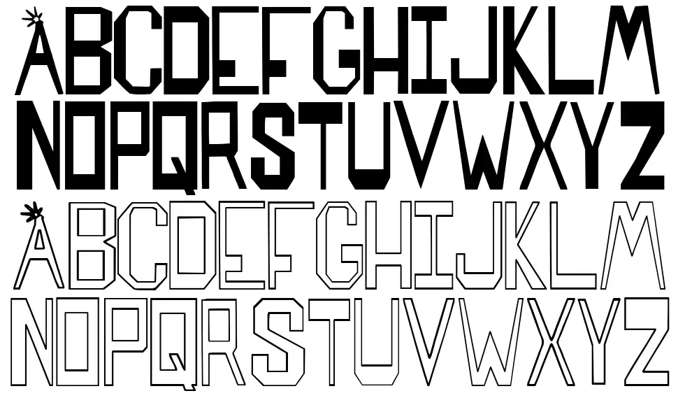 Sparks Made Usfont specimens