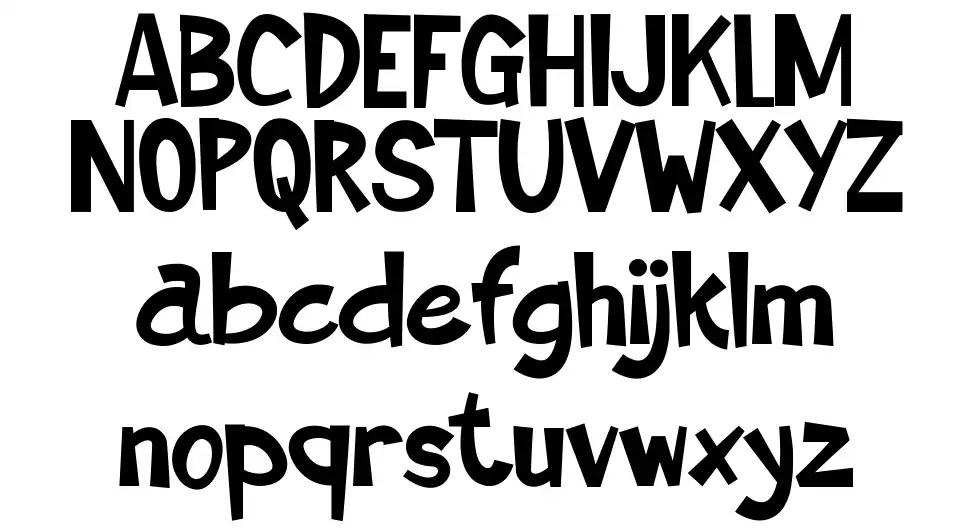 Spatula Schriftbeispiele Spatulafont specimens