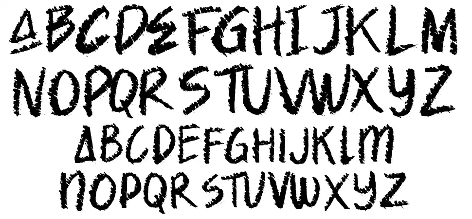 Spooky Crackfont specimens