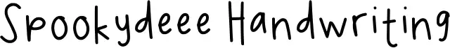 Spookydeee Handwriting