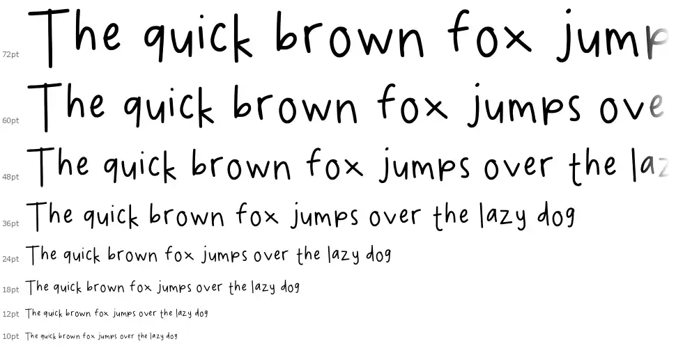 Spookydeee Handwritingfont waterfall