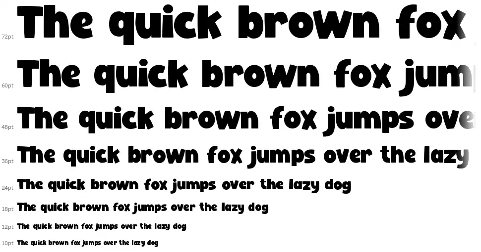 Spunky Wasserfall Spunkyfont waterfall