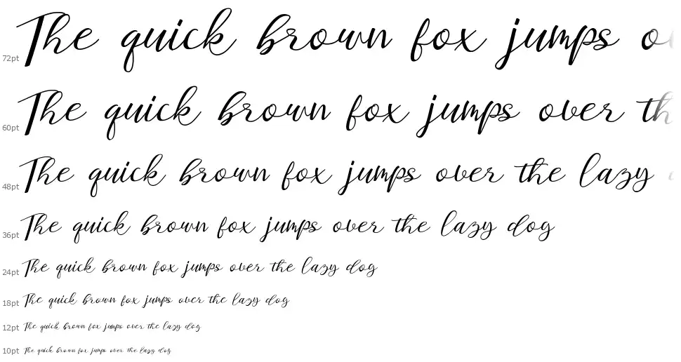 Staples Calligraphyfont waterfall