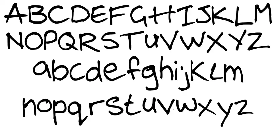 Steelgohsts Handwritingfont specimens