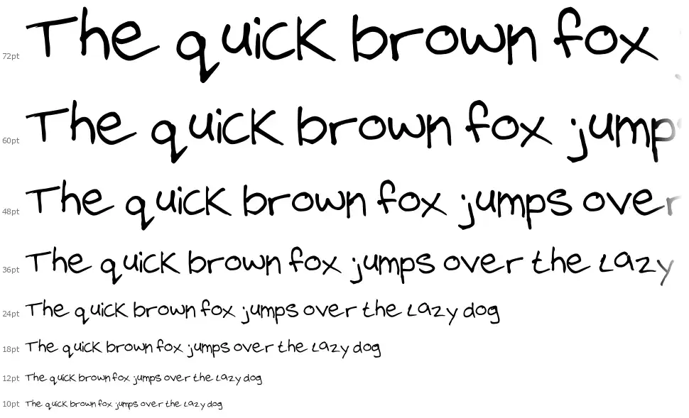 Steelgohsts Handwritingfont waterfall