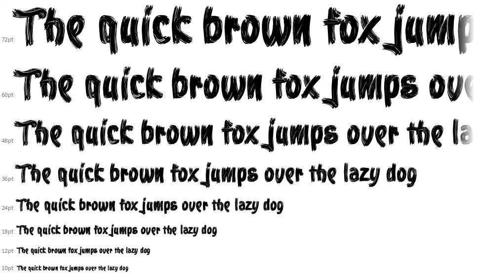 Stoica Brushfont waterfall
