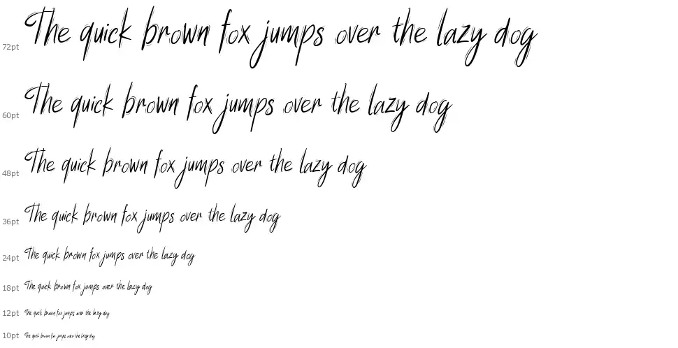Summer Wednesday Scriptfont waterfall