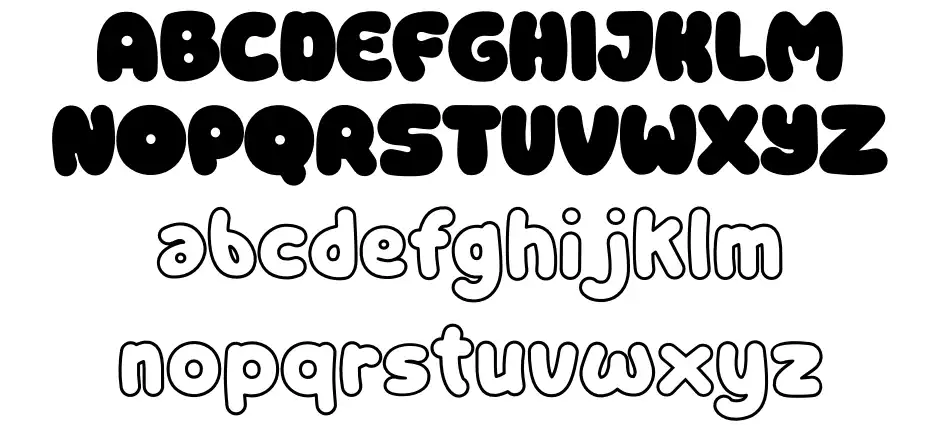 Supaca Schriftbeispiele Supacafont specimens
