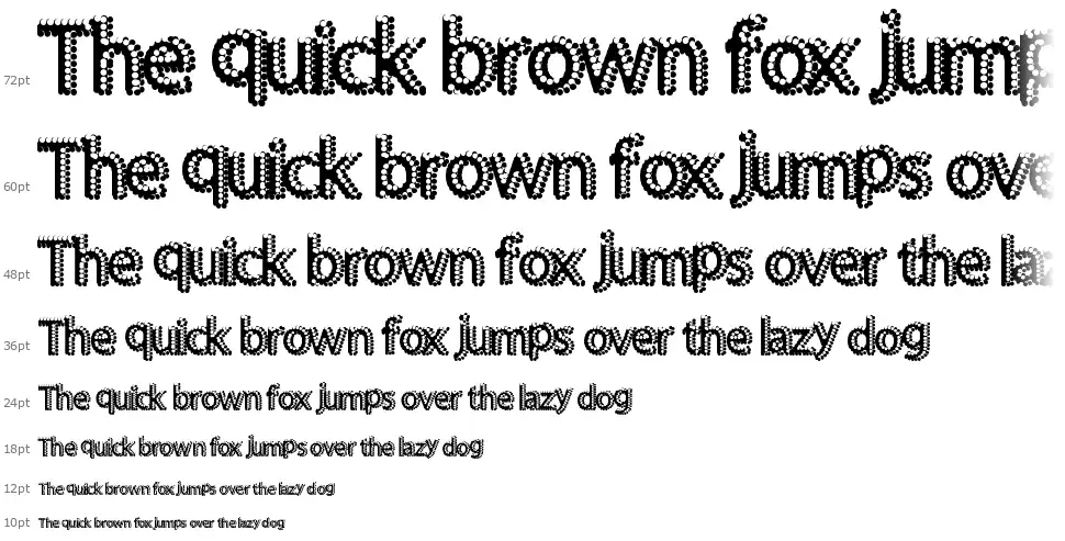 SuperBlingfont waterfall