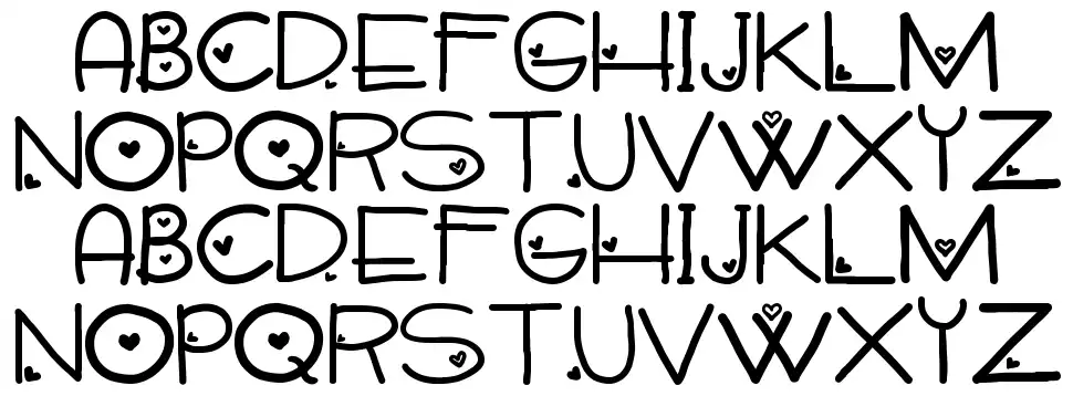 Sweetie Handfont specimens