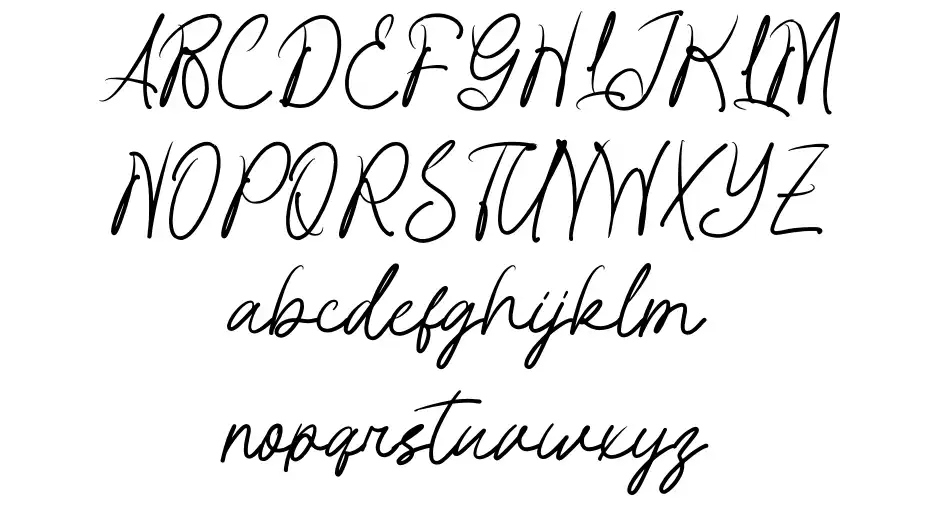 SweetRomance Schriftbeispiele SweetRomancefont specimens