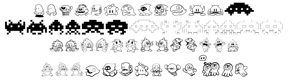 Taito All Starsfont specimens