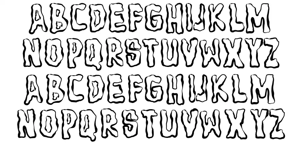 The Fleshfont specimens