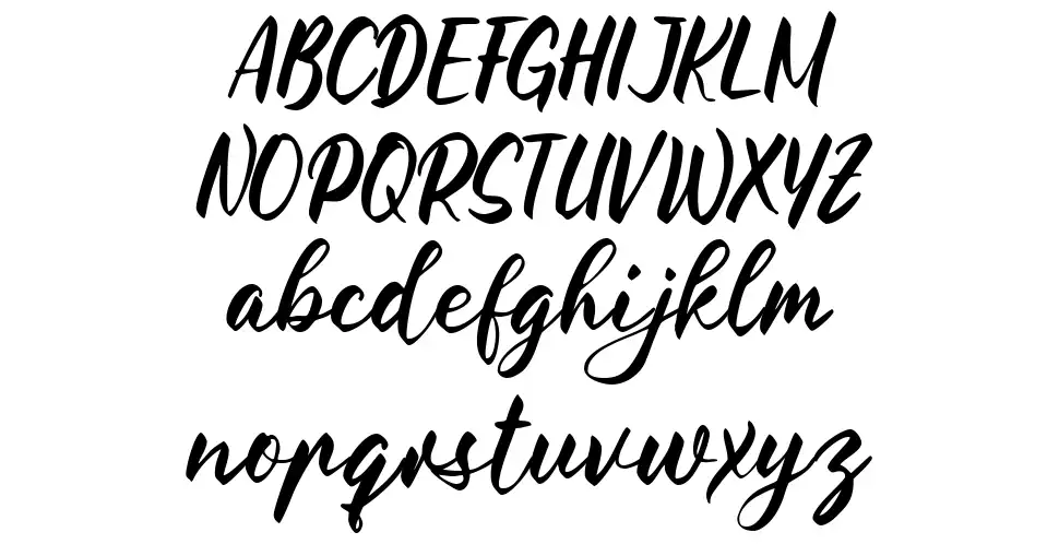 The Florist Handwritingfont specimens