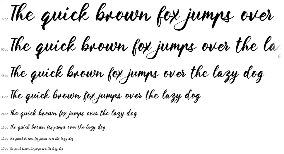 The Florist Handwritingfont waterfall