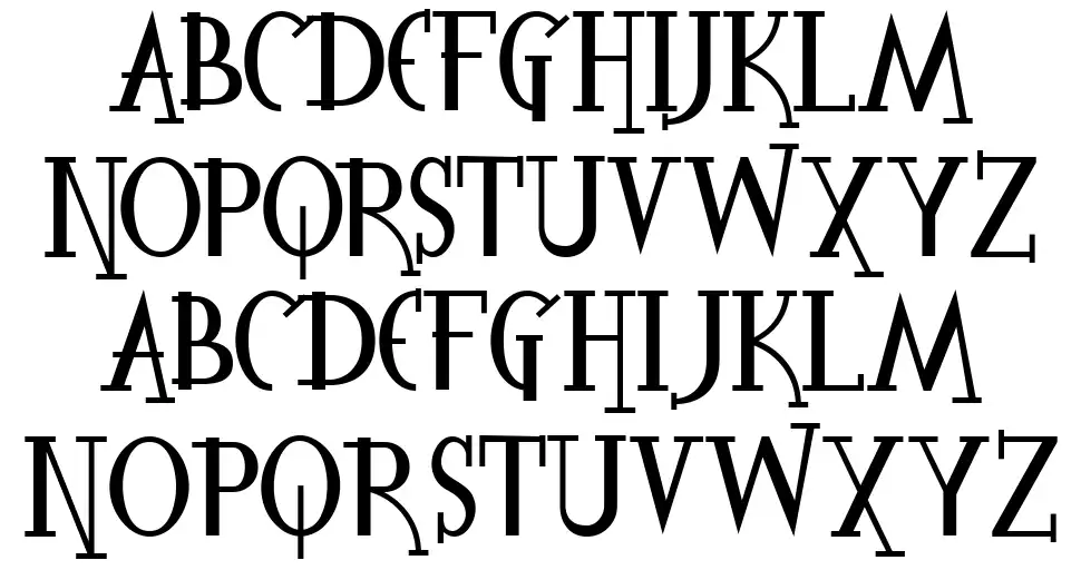 The Spooky Timefont specimens