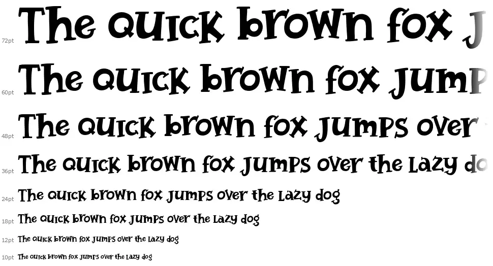 Theola Kidsfont waterfall