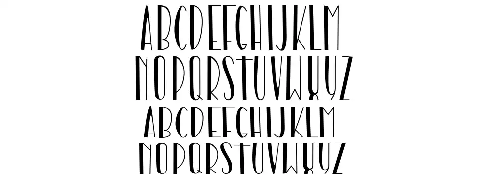 Thiny Bunnyfont specimens