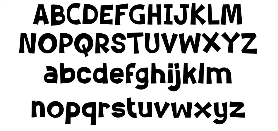 Tildunkfont specimens