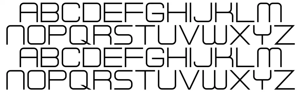 To The Moonfont specimens