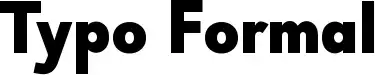 Typo Formal