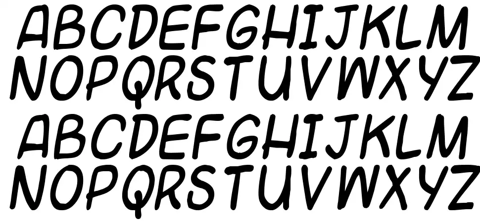 Universal Fruitcakefont specimens