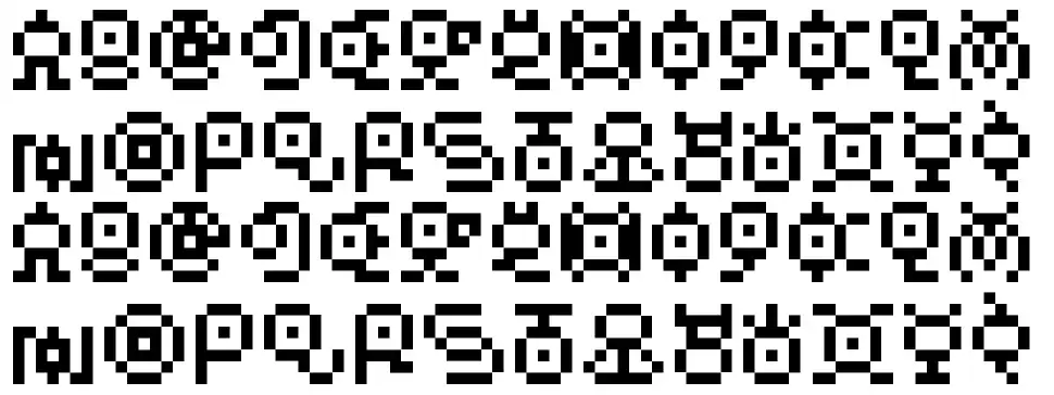 Unown GBfont specimens