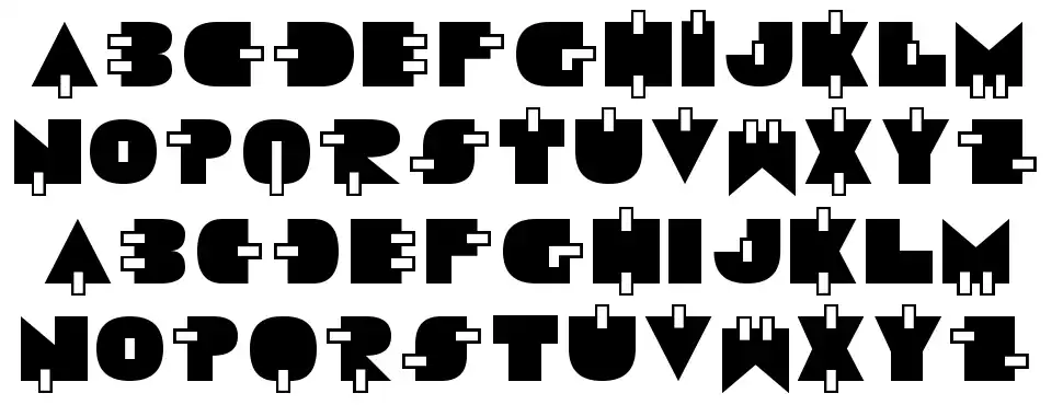 Video Starfont specimens